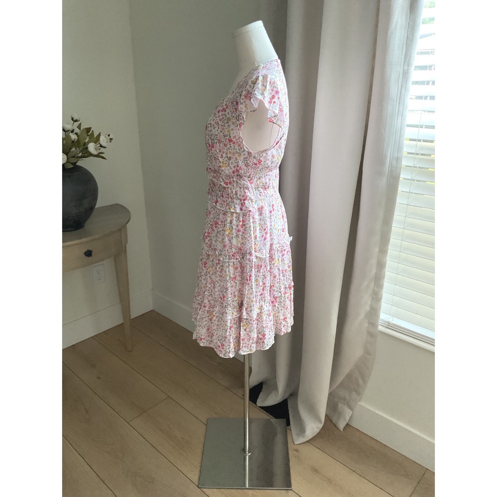 Altar'd State Floral Smocked Tiered Mini Dress BE55762 Womens Medium NWT - Picture 5 of 9